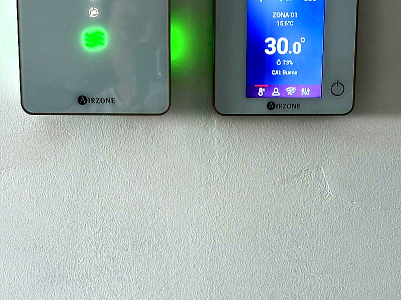 Termostato Airzone con control de temperatura y zonas
